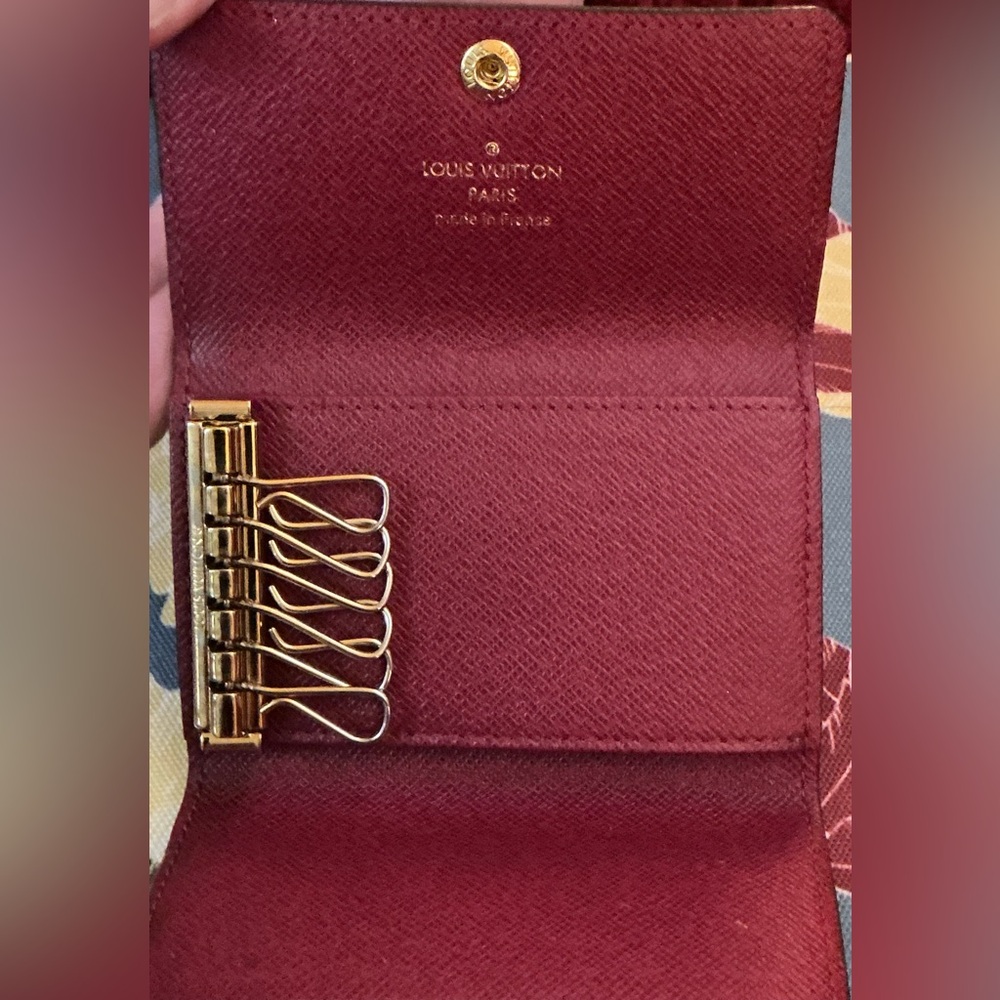 LV Luxury Brown Monogram Wallet Key Holder - Picture 3 of 8